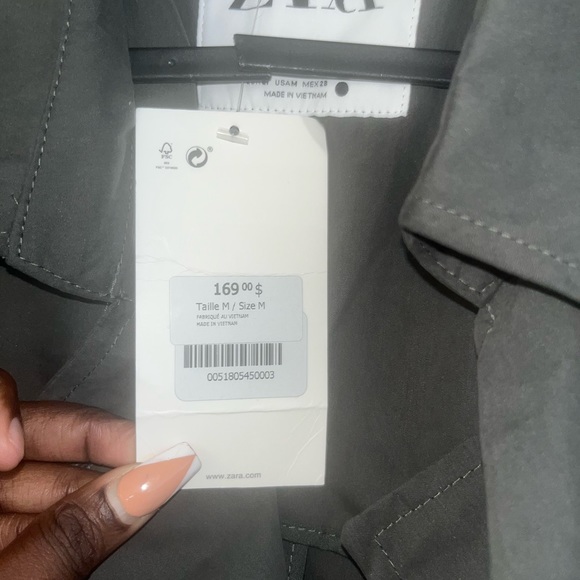 ZARA Trench dress size m - Picture 4 of 4